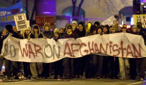 Marching in Minneapolis against the Afghanistan war